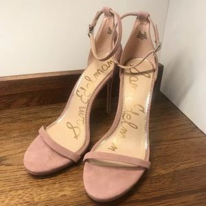 NEW Sam Edelman Blush Pink Ankle Strap Sandal Heel